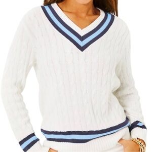 Lilly Pulitzer Brockton cotton sweater size small EUC